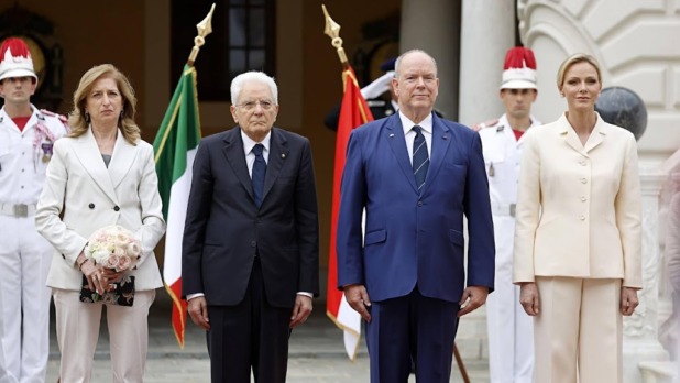Onderscheidingen uitgereikt tijdens staatsbezoek Italië in Monaco