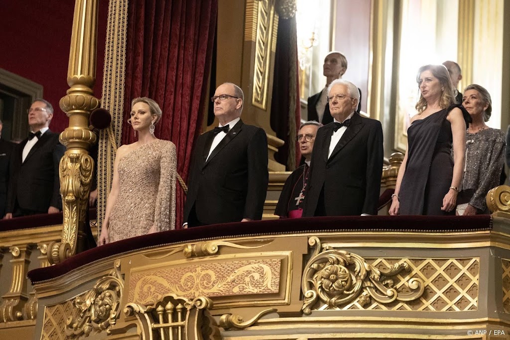 President van Italië bezoekt paleis Monaco voor staatsdiner