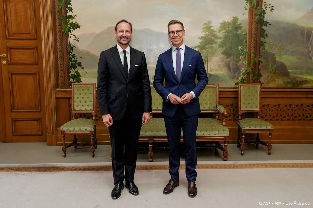Koning Haakon ontvangt Finse president Stubb