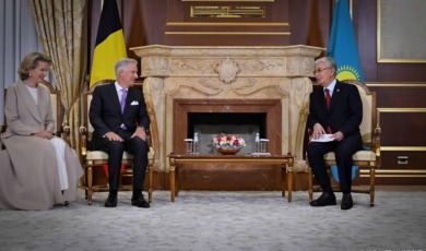 Filip en Mathilde begonnen aan staatsbezoek in Kazachstan