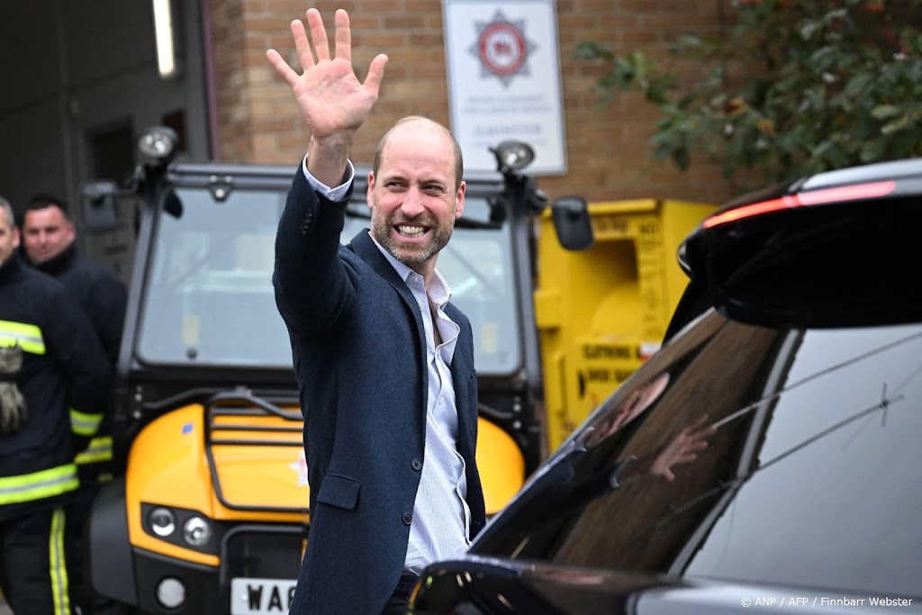 Prins William speelt cricket op The Mall in Londen