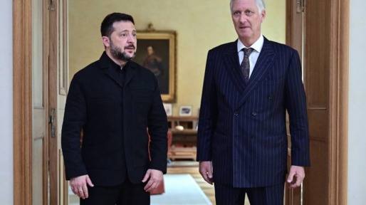 Koning Filip ontvangt Oekraïense president Zelensky