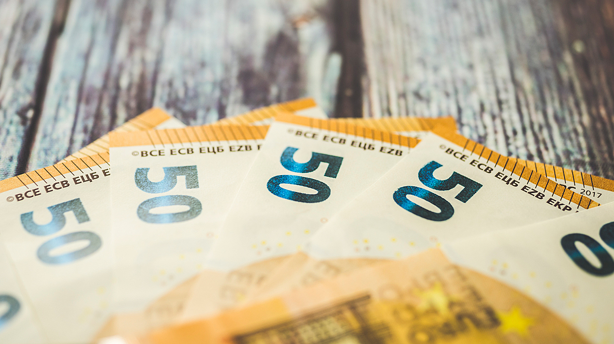 Verschillende biljetten van 50 euro
