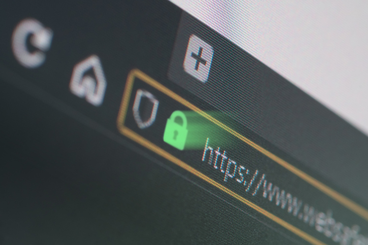 Slotje op de browser