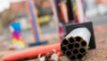Afgestoken resten vuurwerk
