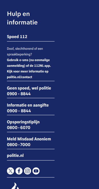 flyer politie
